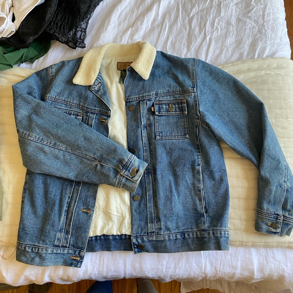Ralph Lauren denim shearling jacket